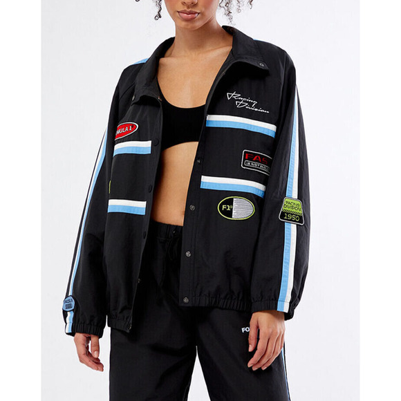 PacSun Jackets & Blazers - Formula 1 x PacSun Woven Track Jacket Patch Embroidery Snap Button Front Small